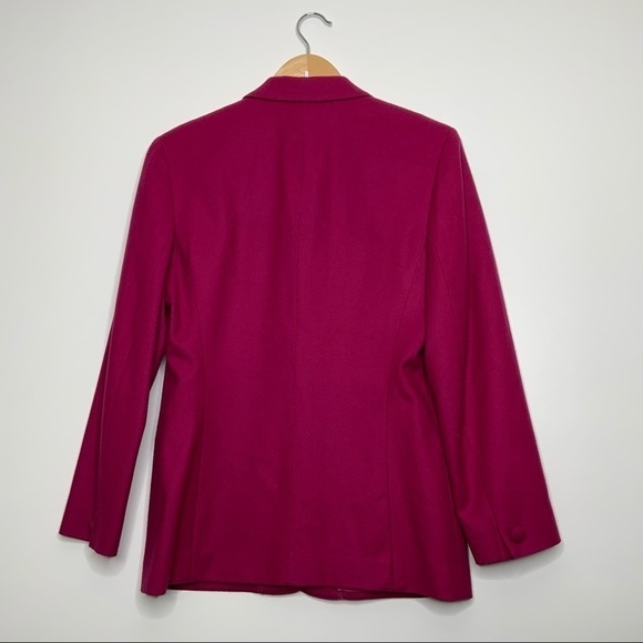 PENDLETON 100% wool blazer.Petite. dark pink. - Picture 2 of 5